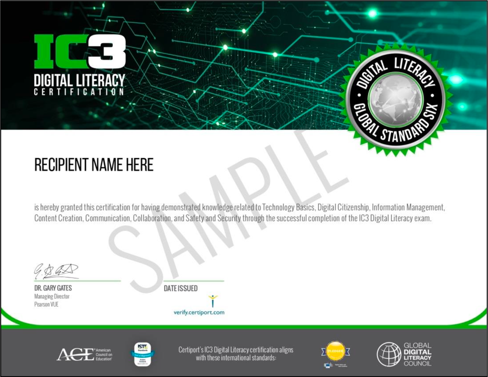 Internet and Computing Core Certification (IC3) GS6