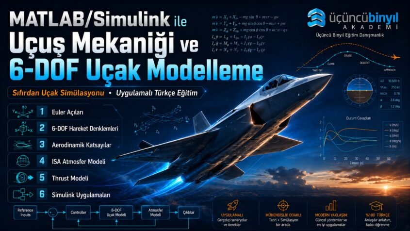 MATLABSimulink ile Uçuş Mekaniği ve 6-DOF Uçak Modelleme MATLABSimulink ile Uçuş Mekaniği ve 6-DOF Uçak Modelleme